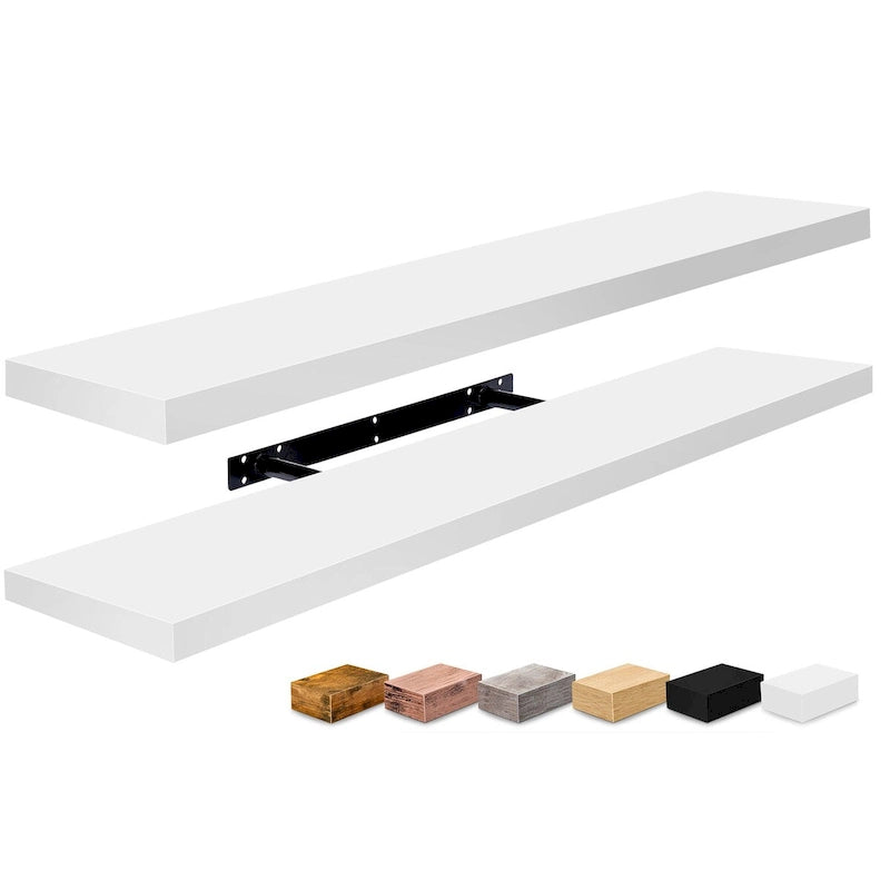 Long Floating Shelves for Wall Set of 2