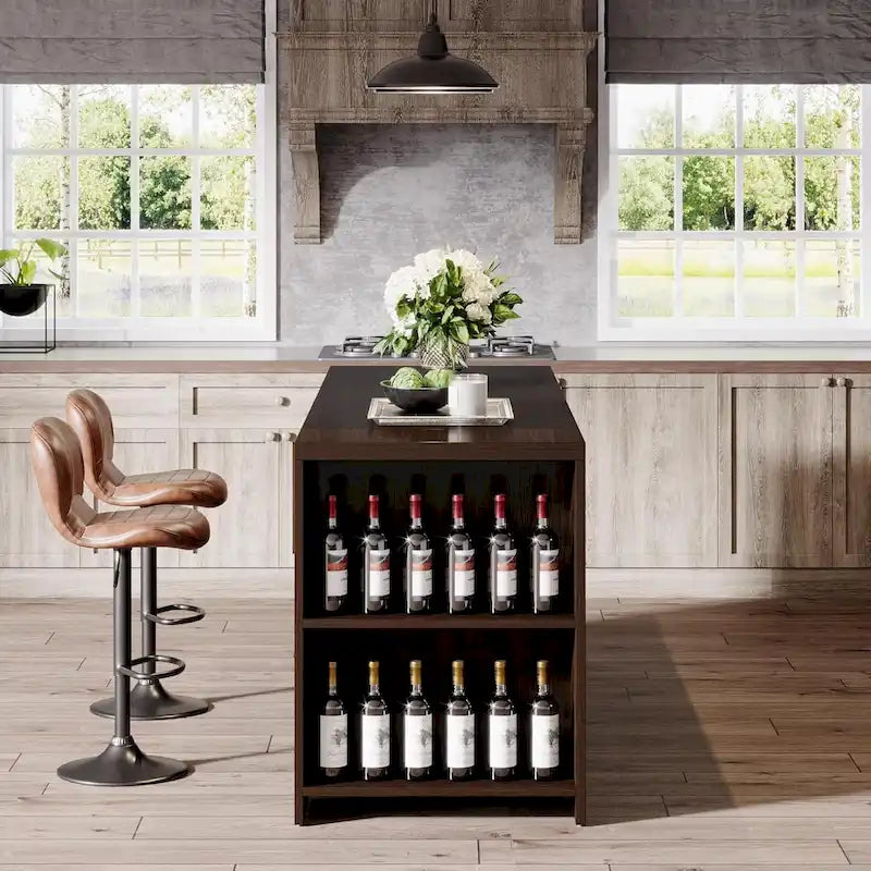 Kücheninsel im Landhausstil, 55 Zoll, mit Stauraum für Küche und Esszimmer
