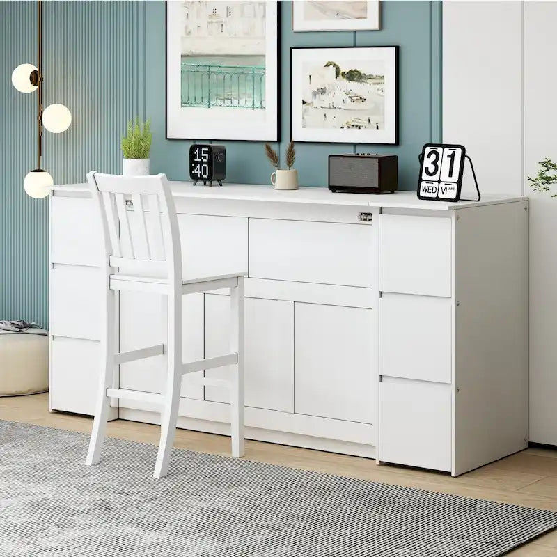 Murphy Bed with Drawers and Cabinets